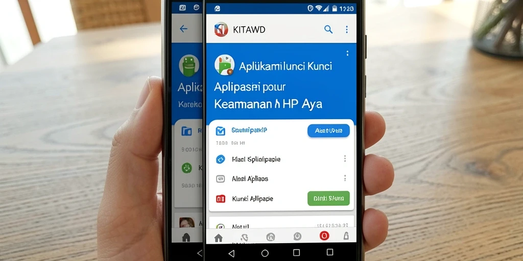Tampilan antarmuka utama aplikasi Kunci Aplikasi KITAWD yang mudah digunakan.
