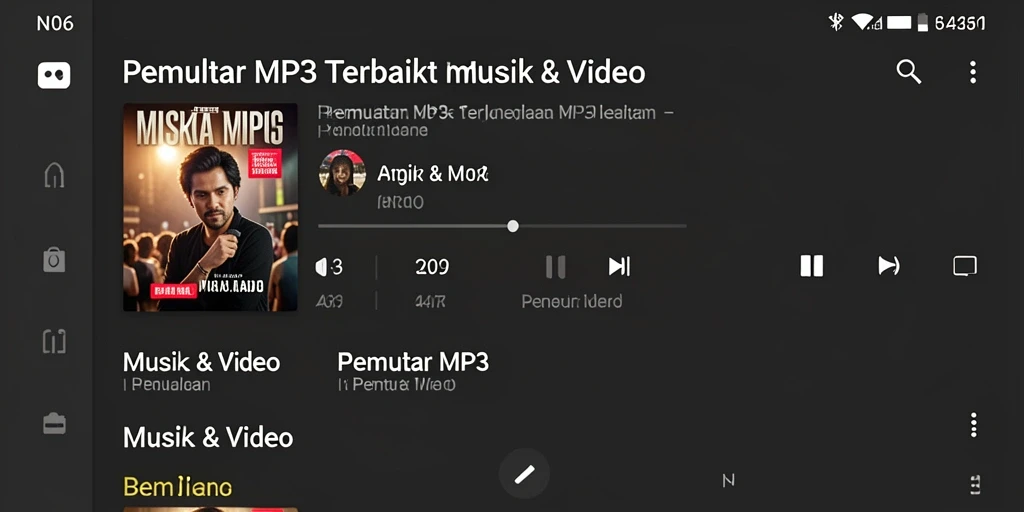 Antarmuka N06 yang user-friendly untuk Pemutar MP3.
