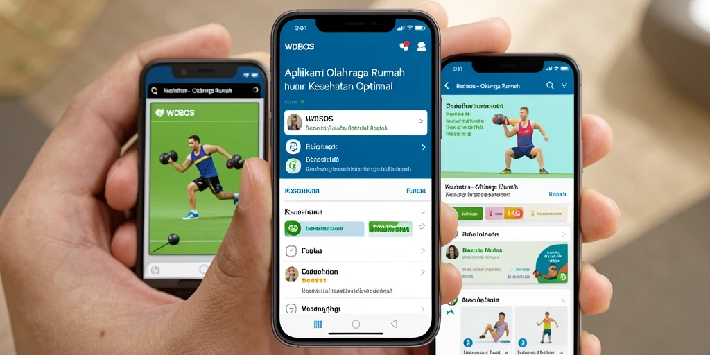 Antarmuka WDBOS menampilkan program latihan interaktif dan mudah digunakan.