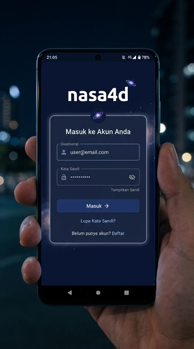 Panduan Masuk Akun nasa4d untuk Pengguna Android